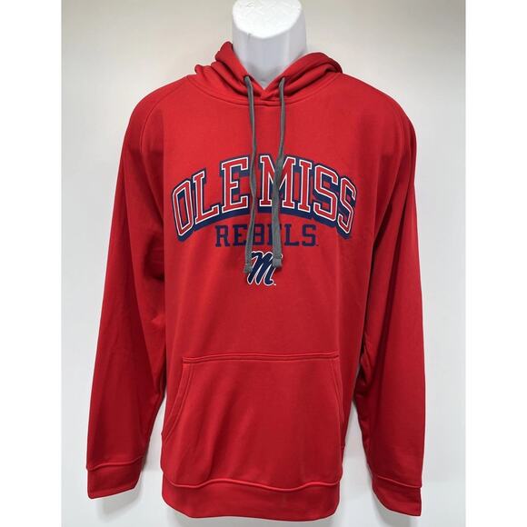 Pro edge By Knights Apparel Pullover Hoodie Ole Miss Rebels Logo Size Large EUC - Picture 1 of 6
